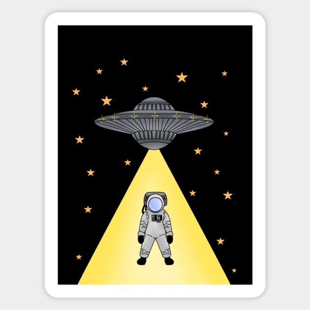 UFO, I want to believe, space, supernatural Sticker by fall in love on_ink